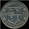 Image 2 : 1971 Maritius Elizabeth Rupee Proof PR64+ (COI-6955)