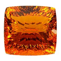 44.62ct Citrine Orange Red Cushion Cut (GEM-23042)
