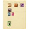 Image 1 : 1930s/50s Chile Hand Made Stamp Collection Album Page 7 Pieces (STM-0296)