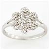 0.49Ct Genuine Natural 49 Diamond White 9K Gold Ring (JEW-9060X)