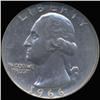 Image 1 : 1966 Washington 25c Quarter Coin Graded GEM (COI-6854)