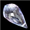 13.00ct Briolette Drilled Top Blue Quartz AAA (GEM-22531)