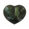 Image 2 : 600ct Gem Grade Labradorite Polished Heart Neon Peacock Colors (GEM-21163)