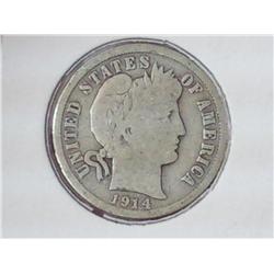 1914-D Barber Dime