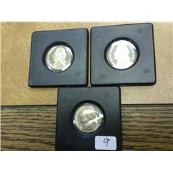 1969-S, 94-S And 96-S Jefferson Nickels (Proof)