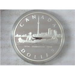 1984 Canada Toronto Dollar (Proof) .3750 Oz ASW