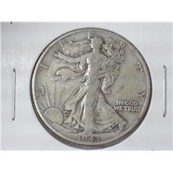 1943 Walking Liberty Half Dollar