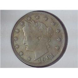 1901 Liberty "V" Nickel (Fine)