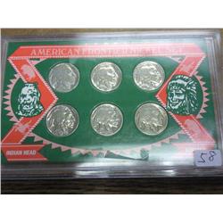 American Frontier Nickel Set (As Shown)