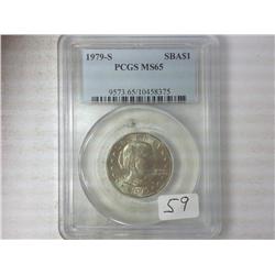 1979-S SBA Dollar PCGS MS65