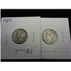 1927 And 1929 Mercury Dimes