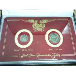 1853 Seated Lib. Half Dime & 1883 "V" Nickel