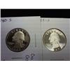 1980-S And 85-S Washington Quarters (Gem Proof)