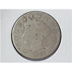 1887 Liberty "V" Nickel