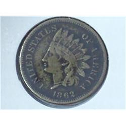 1862 Indian Haed Cent (Fine)