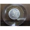 UNC 1883-O Morgan Silver $ In Lucite Paperweight
