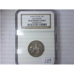 1999-S Delaware Quarter NGC PF69 Ultra Cameo