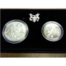 1994 World Cup USA 2 Coin UNC Set