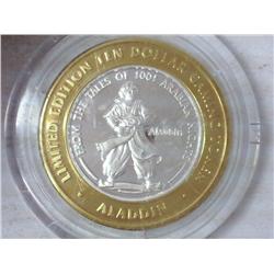 Aladdin $10 Gaming Token (Silver) UNC