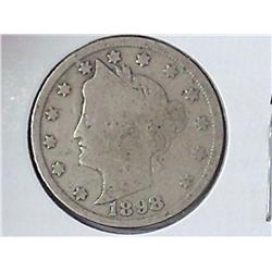 1898 Liberty "V" Nickel