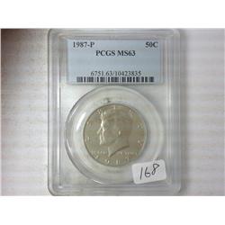1987-P Kennedy Half PCGS MS63