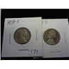 1939-S And 1939-D Jefferson Nickels