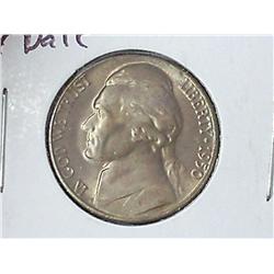 1950-D Jefferson Nickel (Key Date) UNC