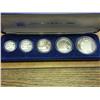 1990 New Zealand 5 Coin Silver Proof Set