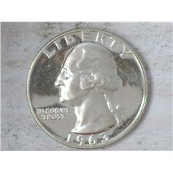 1963 Silver Washington Quarter (Proof)