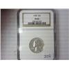 1958 Silver Washington Quarter NGC PF65