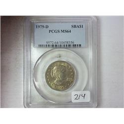 1979-D SBA Dollar PCGS MS64
