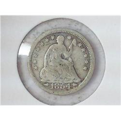1854 Seated Liberty Half Dime
