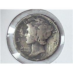Magicians Coin Two Sided Cent & Mercury Dime