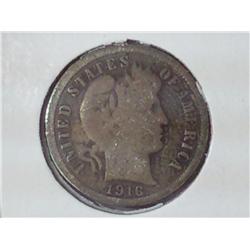 1916 Barber Dime