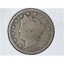 1912-D Liberty "V" Nickel (VG)