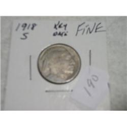 1918-S BUFFALO NICKEL
