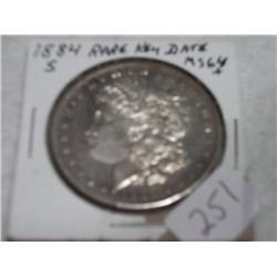 1884-S MORGAN DOLLAR