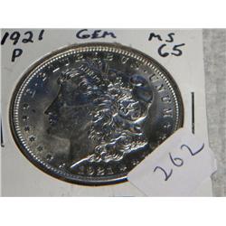 1921-P MORGAN DOLLAR