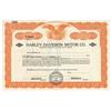 Image 1 : A Scarce, Early Harley Davidson Stock Certificate Specimen