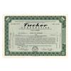 Tucker Corporation Stock With Facsimilie Signature Of The Legendary Automaker Preson Tucker