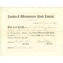 London & Westminster Bank Limited