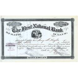 First National Bank Of Bath, Maine