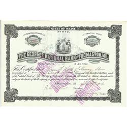 GEORGE'S NATIONAL BANK OF THOMASTON, ME.