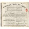 Image 1 : A LARGE DENOMINATION BRITISH SHAREHOLDER'S CONFEDERATE SCRIP CERTIFICATE FOR $75,000