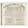 Confederate States of America Scrip Certificate Issued By The Confederate Bondholders Committee
