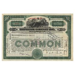 Orpheum Circuit Inc. Stock