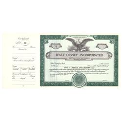 A Rare Walt Disney Incorporated Stock