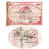 St. Louis, Alton & Terre Haute RR Stock Issued To And Signed On Verso By Morris K. Jesup