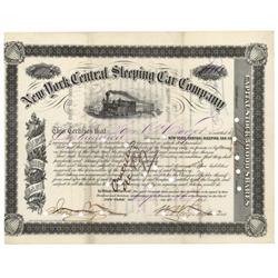 NY Central Sleeping Car Co. Signed By W. Wagner As President