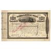 PEORIA & BUREAU VALLEY RR CO. STOCK SIGNED BY ABRAHAM LINCOLN'S CAMPAIGN MANAGER NORMAN BUEL JUDD AS